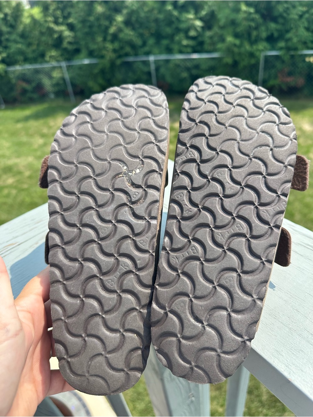 Birkenstock | Arizona Oiled Leather Tobacco Brown Two Strap Sandals | Size 39 - Picture 3 of 15